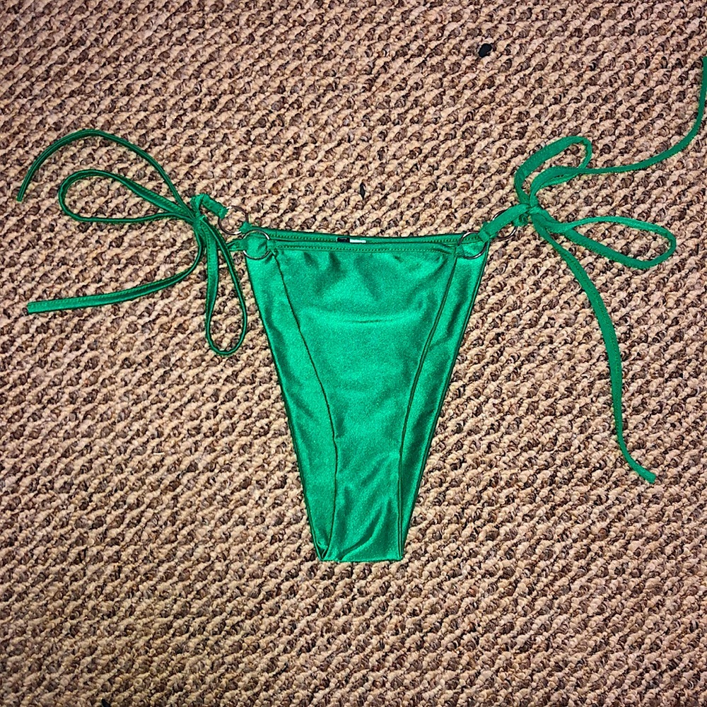 NEVER WORN OR USED green/turquoise bikini bottoms